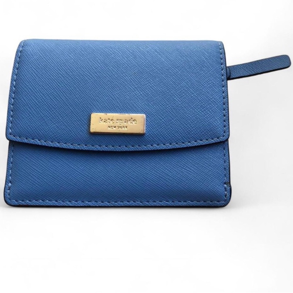 Kate Spade New York Sky Blue Mini Envelope Wallet.